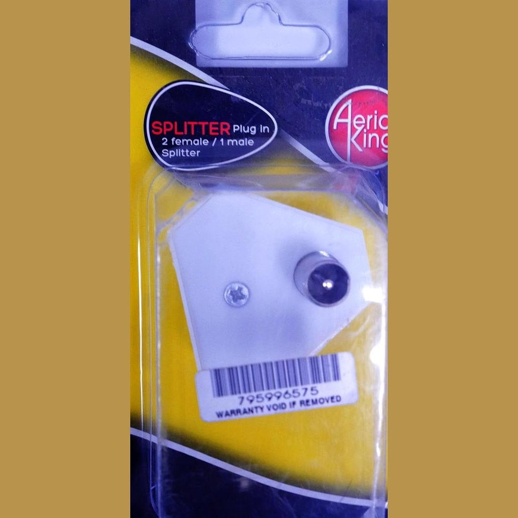 GUNMANSA Aerial King Splitter Plug In 2 Way MFF Blister