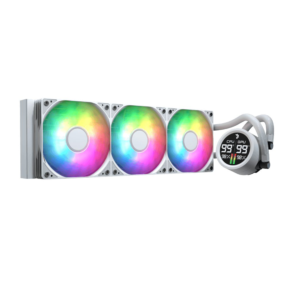 GUNMANSA Aerocol Abyss L360 White - 360mm ARGB Liquid Cooler - Intel LGA1851/LGA1700   - AMD AM4/AM5.