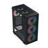 GUNMANSA Aerocool B509A Black Mid tower case - Includes 120mm ARGB Fan x 6 - ATX - 5x 2.5'' or 3x3.5'' - 360mm Radiator.
