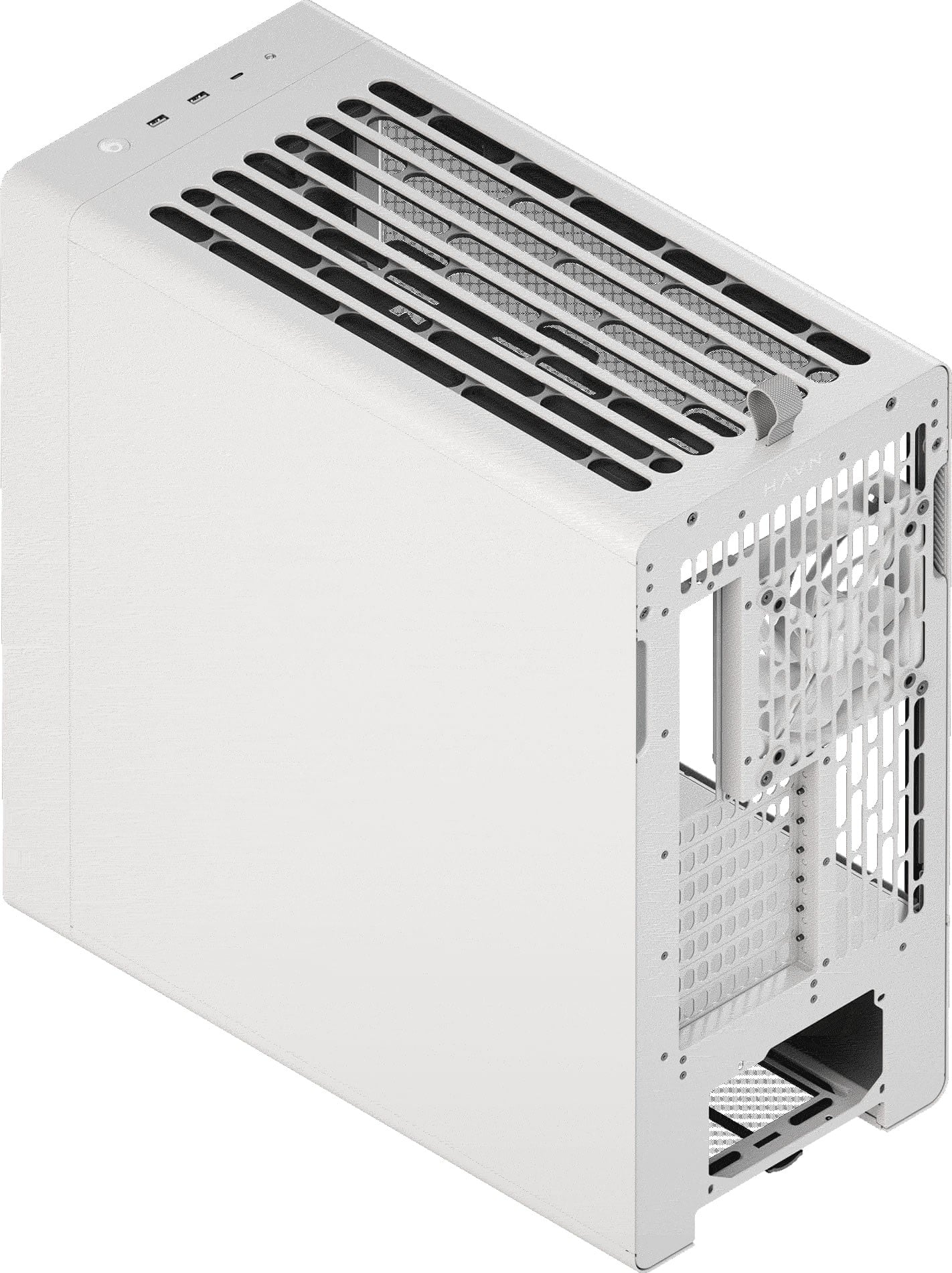 GUNMANSA Aerocool HAVN BF 360 Flow White EATX case - Adjustable GPU Bracket - Supports up to 7 fans (2x180; 1x140mm incl) - 2x 3.5'' or 4