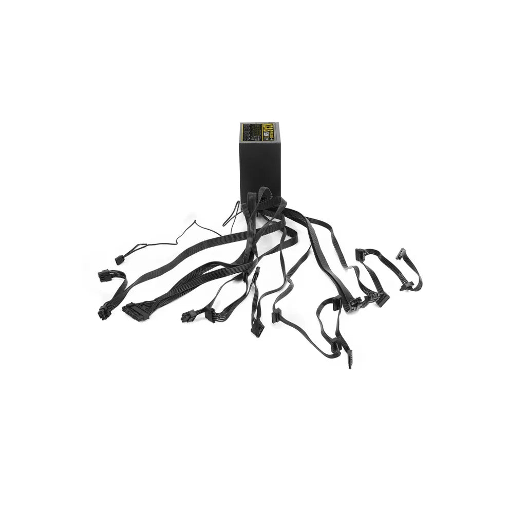 GUNMANSA Aerocool KCAS PLUS Gold750W RGB PSU - ATX 24 PIN; 2x 4+4PIN CPU; 8x SATA; 4x PATA; 3x PCIe 6+2PIN.