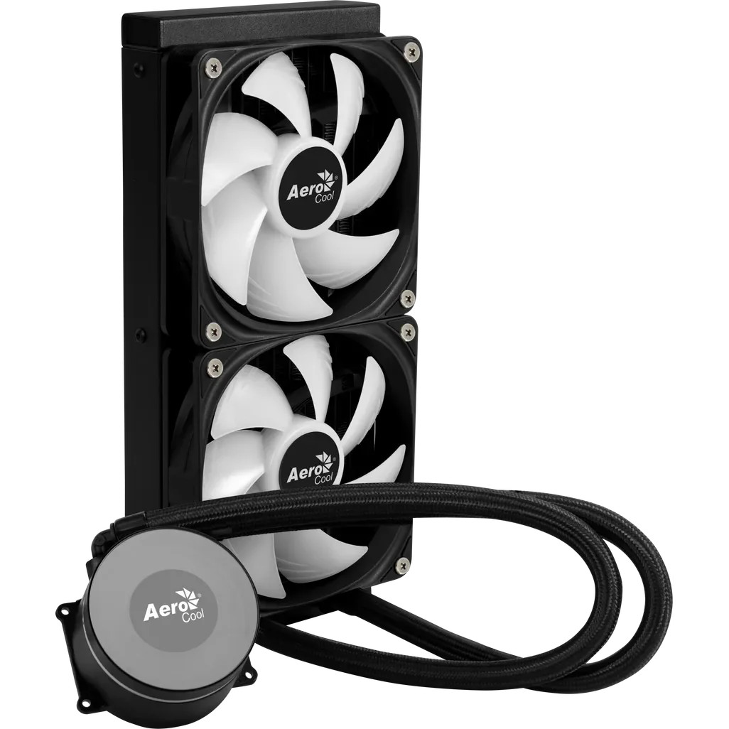 GUNMANSA Aerocool Oasis L240 Black - 240mm ARGB Liquid Cooler - Intel LGA1851/LGA1700; AMD AM4/AM5