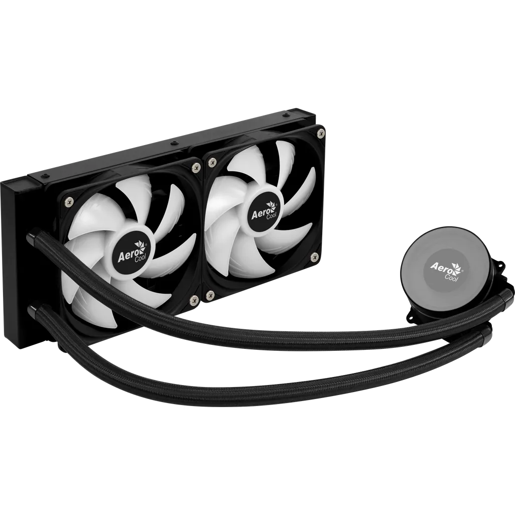 GUNMANSA Aerocool Oasis L240 Black - 240mm ARGB Liquid Cooler - Intel LGA1851/LGA1700; AMD AM4/AM5