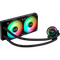 GUNMANSA Aerocool Oasis L240 Black - 240mm ARGB Liquid Cooler - Intel LGA1851/LGA1700; AMD AM4/AM5
