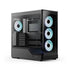 GUNMANSA Aerocool P500A Black Mid tower case - Includes 120mm ARGB Fan x 4 and 4-port ARGB control hub - ATX - 3x 2.5'' or 2x3.5'' - 360m