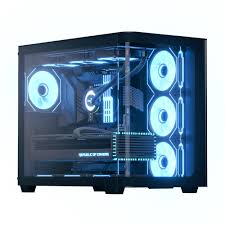 GUNMANSA Aerocool P500C Black Mid tower case - Includes 120mm ARGB Fan x 4 and 4-port ARGB control hub - ATX - 3x 2.5'' or 2x3.5'' - 360m