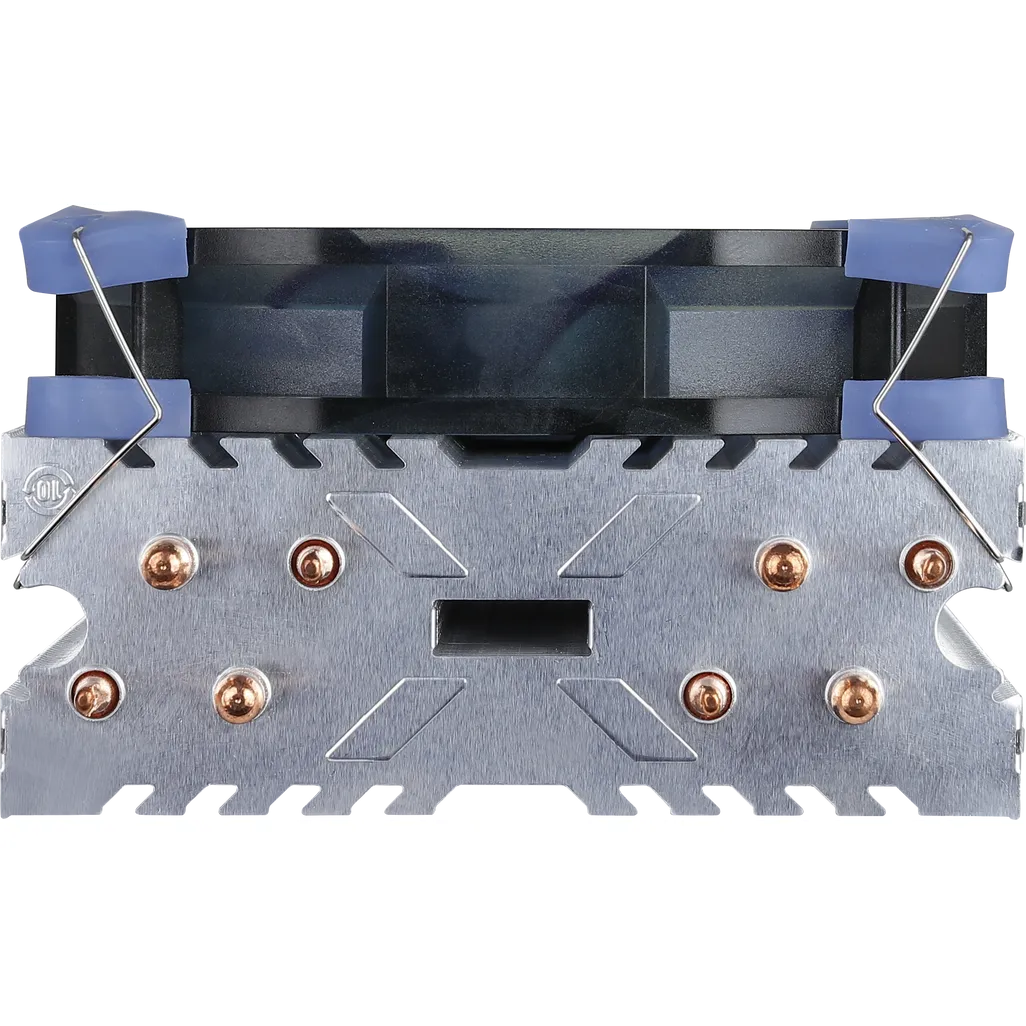 GUNMANSA Aerocool Verkho 4 Lite CPU Air Cooler - Aluminum - (TDP) up to 125W - Blue LED - LGA 1700/1200/115X AM4/AM5.