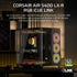 GUNMANSA AIR 5400 LX-R RGB iCUE LINK Triple Chamber Mid-Tower PC Case ;3x Fans included;2x 2.5'' ; 1x 3.5'';  Black