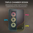 GUNMANSA AIR 5400 LX-R RGB iCUE LINK Triple Chamber Mid-Tower PC Case ;3x Fans included;2x 2.5'' ; 1x 3.5'';  Black