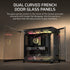 GUNMANSA AIR 5400 LX-R RGB iCUE LINK Triple Chamber Mid-Tower PC Case ;3x Fans included;2x 2.5'' ; 1x 3.5'';  Black