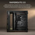 GUNMANSA AIR 5400 LX-R RGB iCUE LINK Triple Chamber Mid-Tower PC Case ;3x Fans included;2x 2.5'' ; 1x 3.5'';  Black