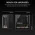 GUNMANSA AIR 5400 LX-R RGB iCUE LINK Triple Chamber Mid-Tower PC Case ;3x Fans included;2x 2.5'' ; 1x 3.5'';  Black