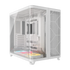 GUNMANSA AIR 5400 LX-R RGB iCUE LINK Triple Chamber Mid-Tower PC Case ;3x Fans included;2x 2.5'' ; 1x 3.5''; White