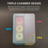 GUNMANSA AIR 5400 LX-R RGB iCUE LINK Triple Chamber Mid-Tower PC Case ;3x Fans included;2x 2.5'' ; 1x 3.5''; White