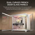 GUNMANSA AIR 5400 LX-R RGB iCUE LINK Triple Chamber Mid-Tower PC Case ;3x Fans included;2x 2.5'' ; 1x 3.5''; White