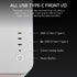 GUNMANSA AIR 5400 LX-R RGB iCUE LINK Triple Chamber Mid-Tower PC Case ;3x Fans included;2x 2.5'' ; 1x 3.5''; White
