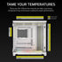 GUNMANSA AIR 5400 LX-R RGB iCUE LINK Triple Chamber Mid-Tower PC Case ;3x Fans included;2x 2.5'' ; 1x 3.5''; White