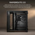 GUNMANSA AIR 5400 RS-R ARGB Triple Chamber Mid-Tower PC Case ; 3x Fans Included; 2x 2.5'' ; 1x 3.5'' Black