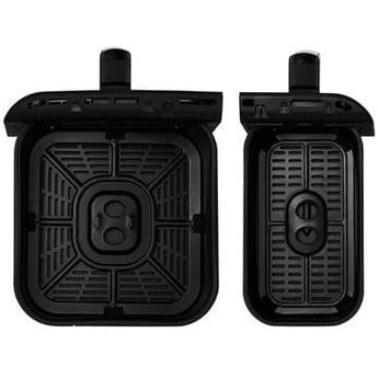 GUNMANSA Air Fryer Dual Zone Digital Non-Stick Black 9.5L 2400W Duo