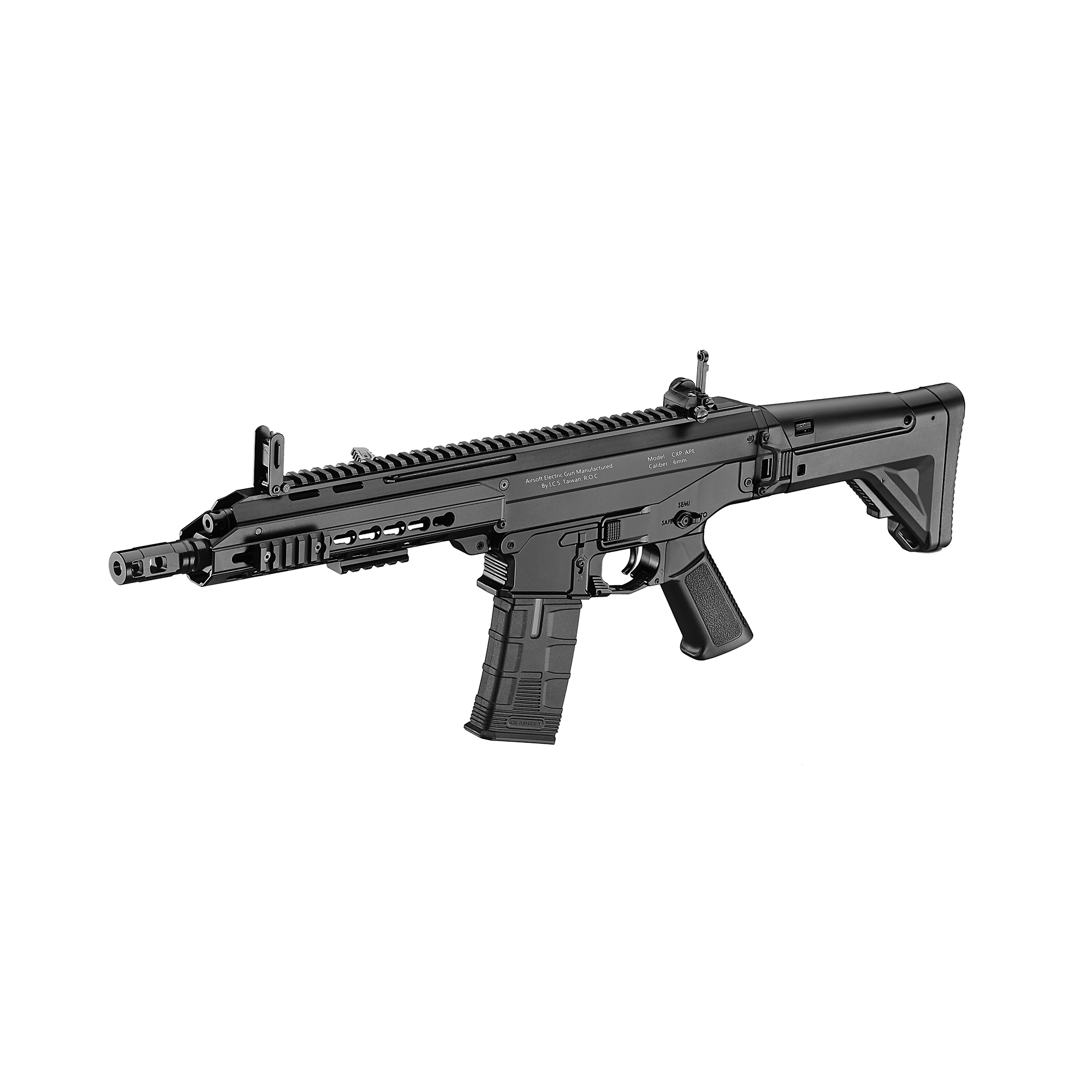 GUNMANSA Airsoft AEG Rifle ICS CXP-APE SF1 Stock-BK Airsoft Rifle