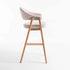 GUNMANSA ALORA WOODEN BARSTOOL - OATMEAL