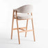 GUNMANSA ALORA WOODEN BARSTOOL - OATMEAL