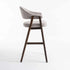 GUNMANSA ALORA WOODEN KITCHEN STOOL - LATTE