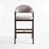 GUNMANSA ALORA WOODEN KITCHEN STOOL - LATTE