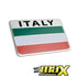 GUNMANSA Aluminum Italy Flag Stick On Emblem Badge