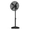 GUNMANSA Alva Air 40cm Matte Black Finish Telescopic Pedestal Fan