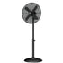 GUNMANSA Alva Air 40cm Matte Black Finish Telescopic Pedestal Fan