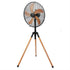 GUNMANSA Alva Air 40cm Wooden Finish Tripod Fan 50w
