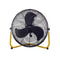 GUNMANSA Alva Air 50cm Black With Yellow 160w Floor Fan