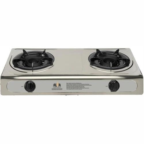 GUNMANSA Alva Stainless Steel 2 Plate Gas Stove