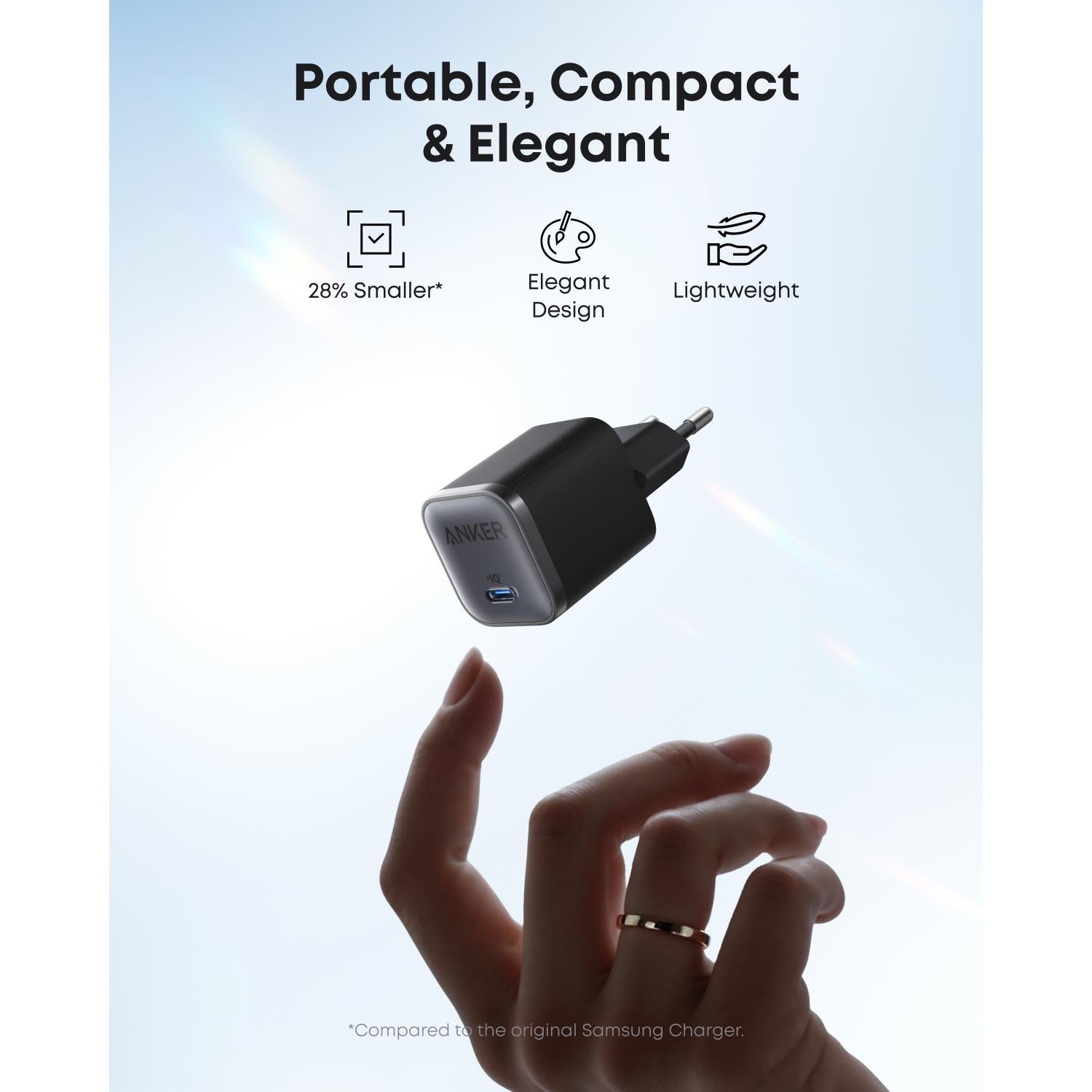 GUNMANSA Anker 1 Port Nano PD Wall Charger 45W - Black