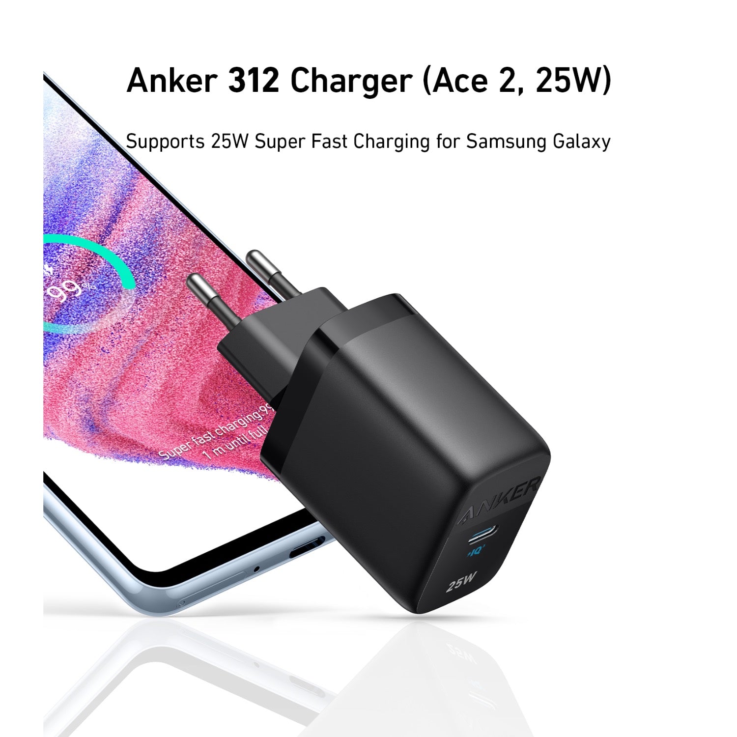 GUNMANSA Anker 312 Fast Charger 25W - Black