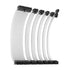 GUNMANSA Antec 300mm Sleeved Braided Power Extension Cable Kit – White