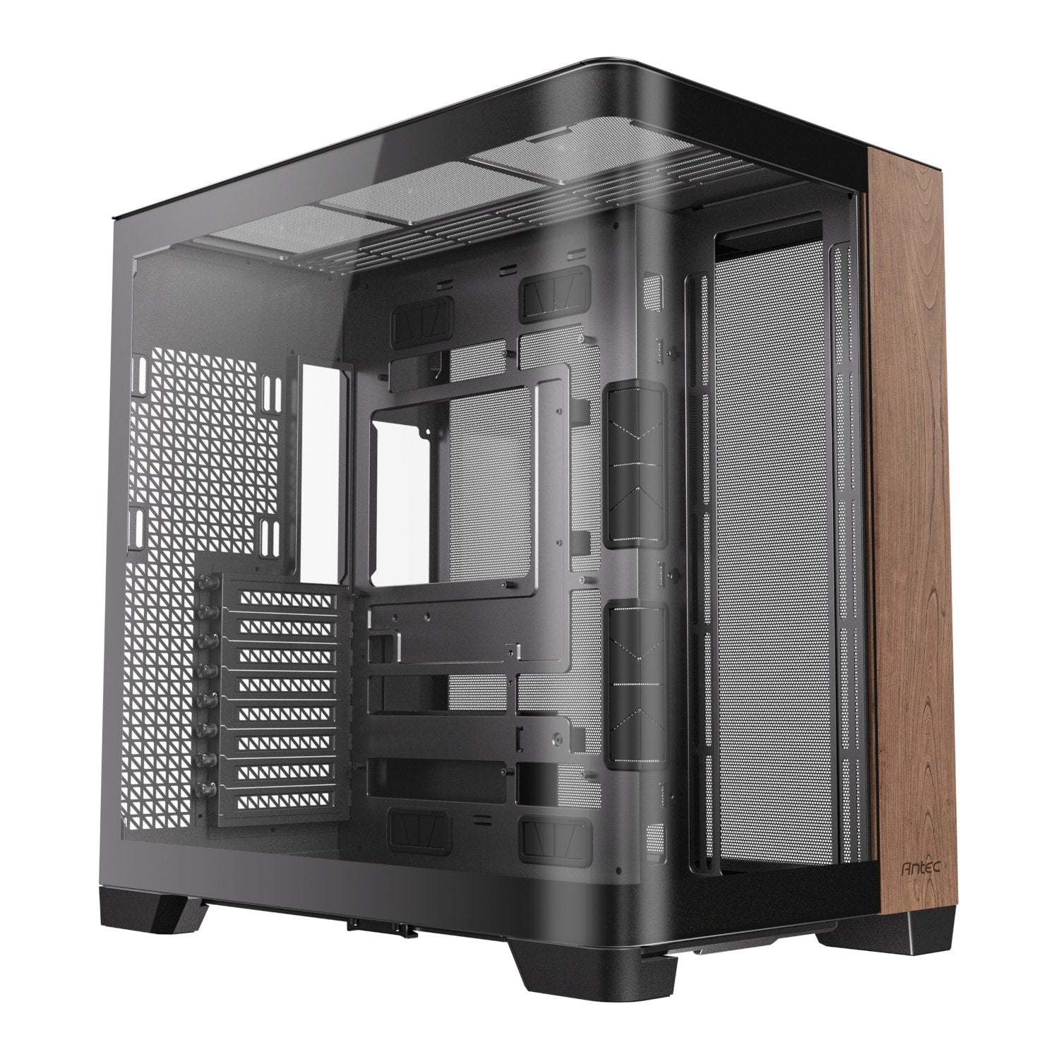 GUNMANSA Antec C8 Curved Wood E-ATX | ATX | Micro-ATX | ITX Dual Chamber Gaming Chassis - Black
