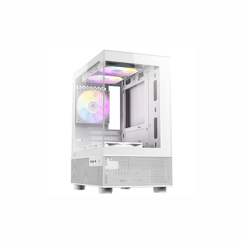 GUNMANSA Antec CX200M Elite Micro-ATX | ITX RGB Mini-Tower Gaming Chassis - White