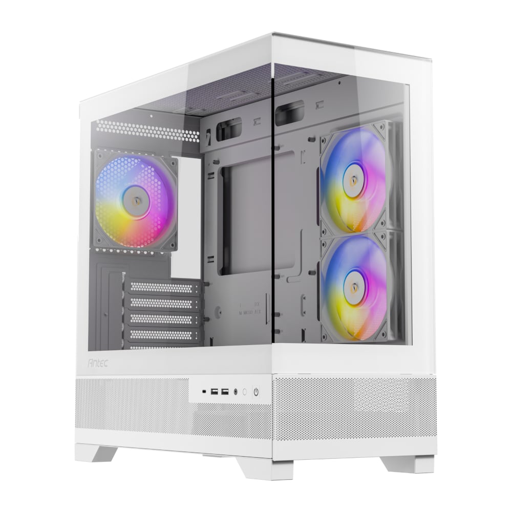 GUNMANSA Antec CX500M Micro-ATX | ITX RGB Mini-Tower Gaming Chassis Type-C - White