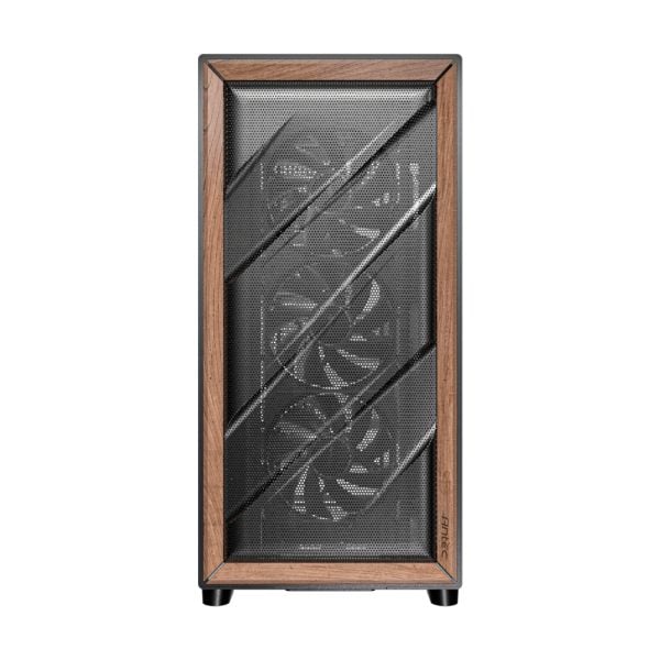 GUNMANSA Antec FLUX ATX WOOD Mid Tower Gaming Chassis – Black
