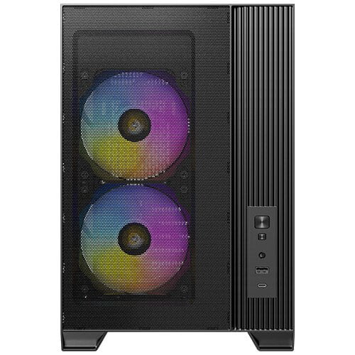 GUNMANSA ANTEC FLUX M 3mm Tempered Glass Side Panel Micro-ATX Case, 6 x 120 Fans Included