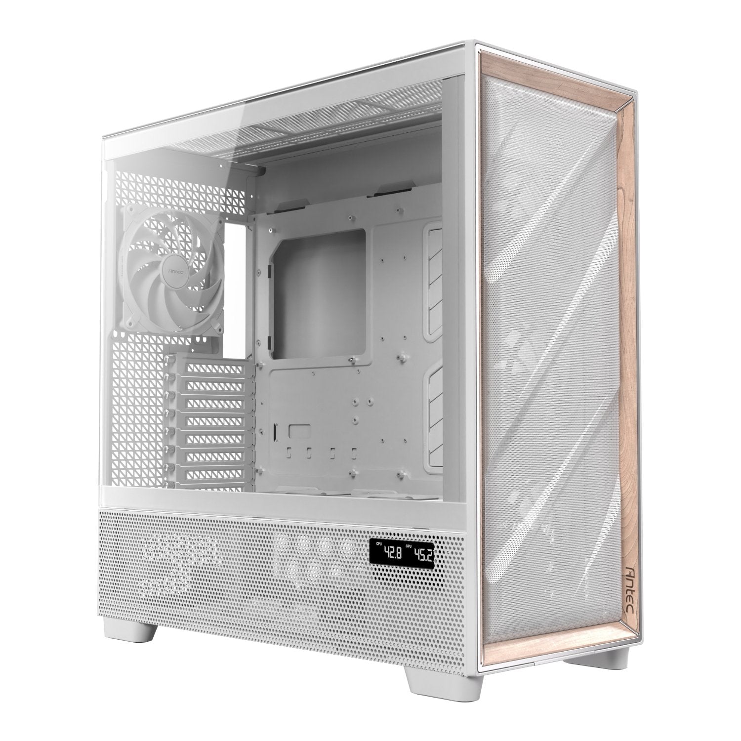 GUNMANSA Antec FLUX PRO E-ATX Full Tower Gaming Chassis – White