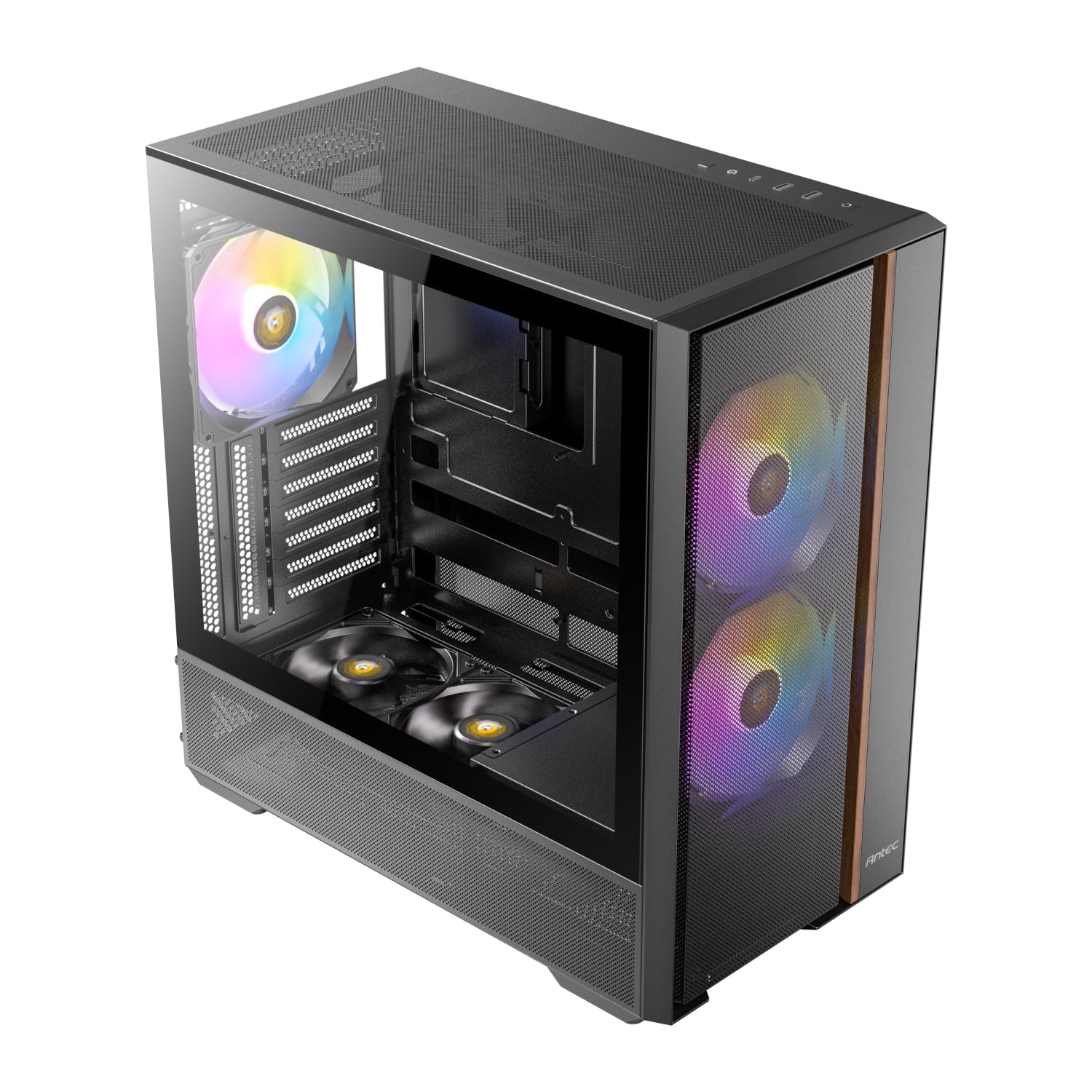 GUNMANSA Antec FLUX Rear ARGB ATX Mid Tower Gaming Chassis - Black
