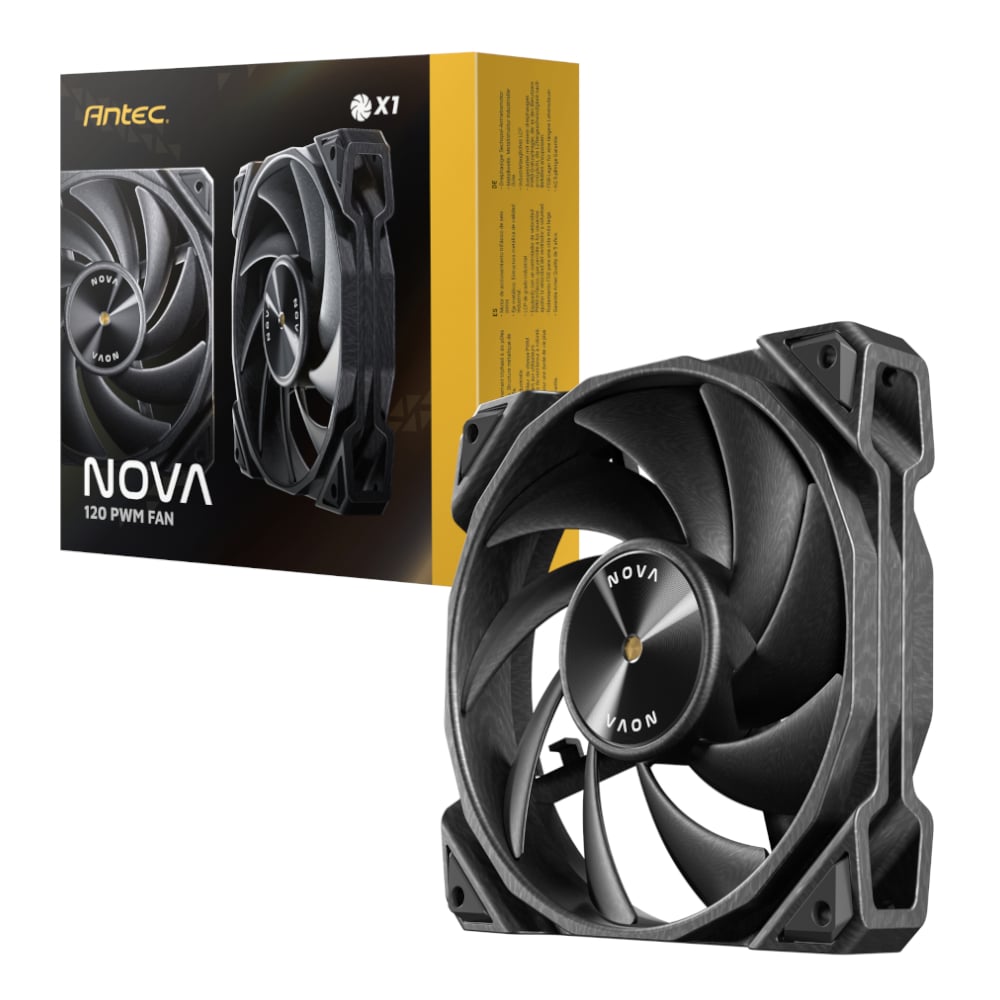 GUNMANSA Antec NOVA 120 PWM Fan with Speed Controller - Black