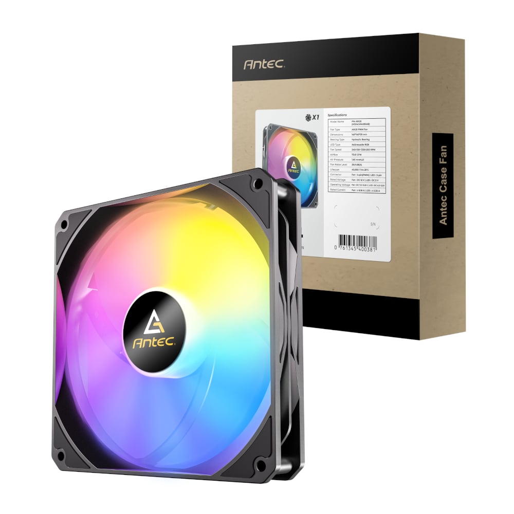 GUNMANSA Antec P14 ARGB 140 PWM Case Fan - Black