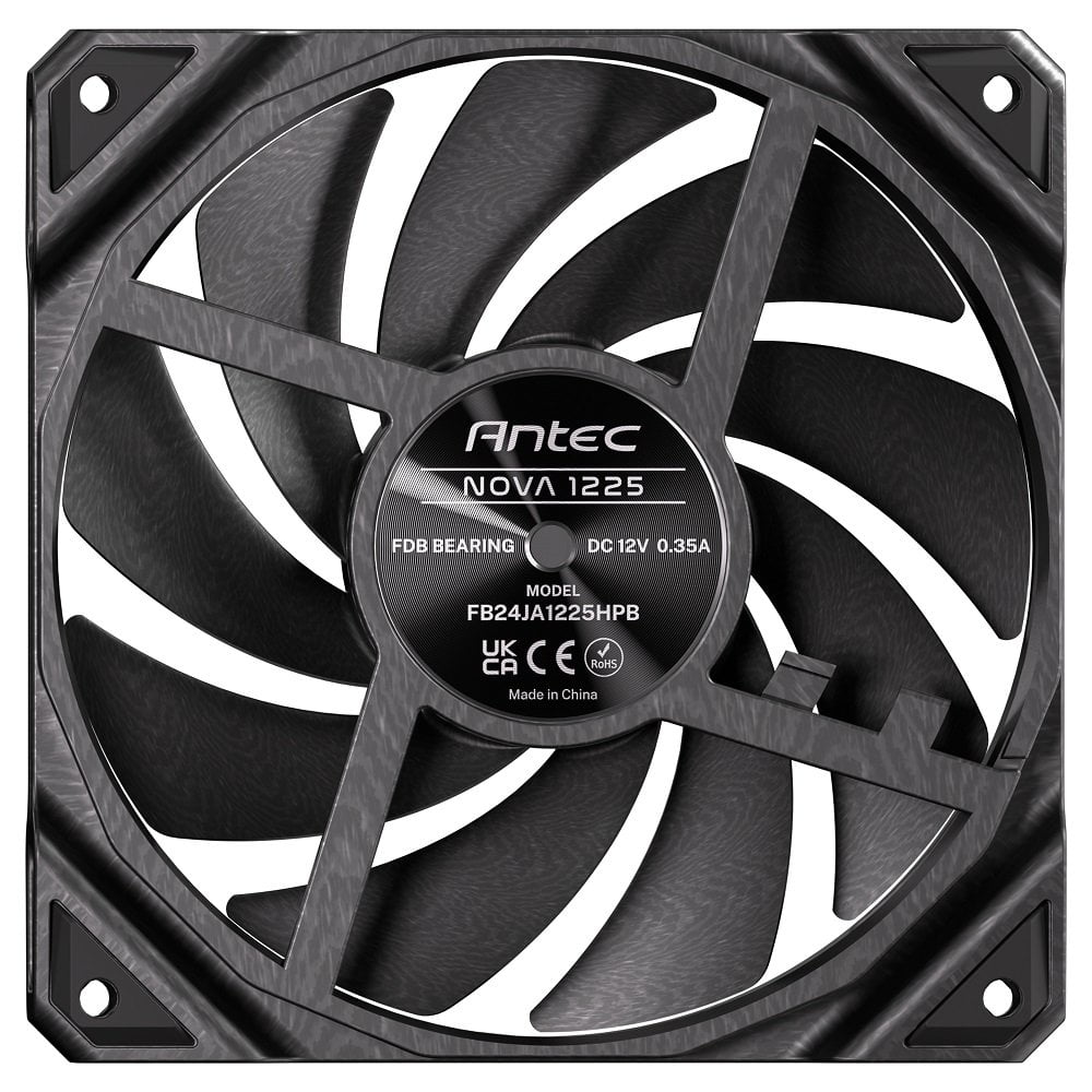 GUNMANSA Antec PWM PC Fans, 120mm Fan, Premium High-Performance Fan, PWM Case Fan, 3-Phase Speed Control, 3200 RPM, Industrial-Grade LCP Material, Nova Series Single Pack