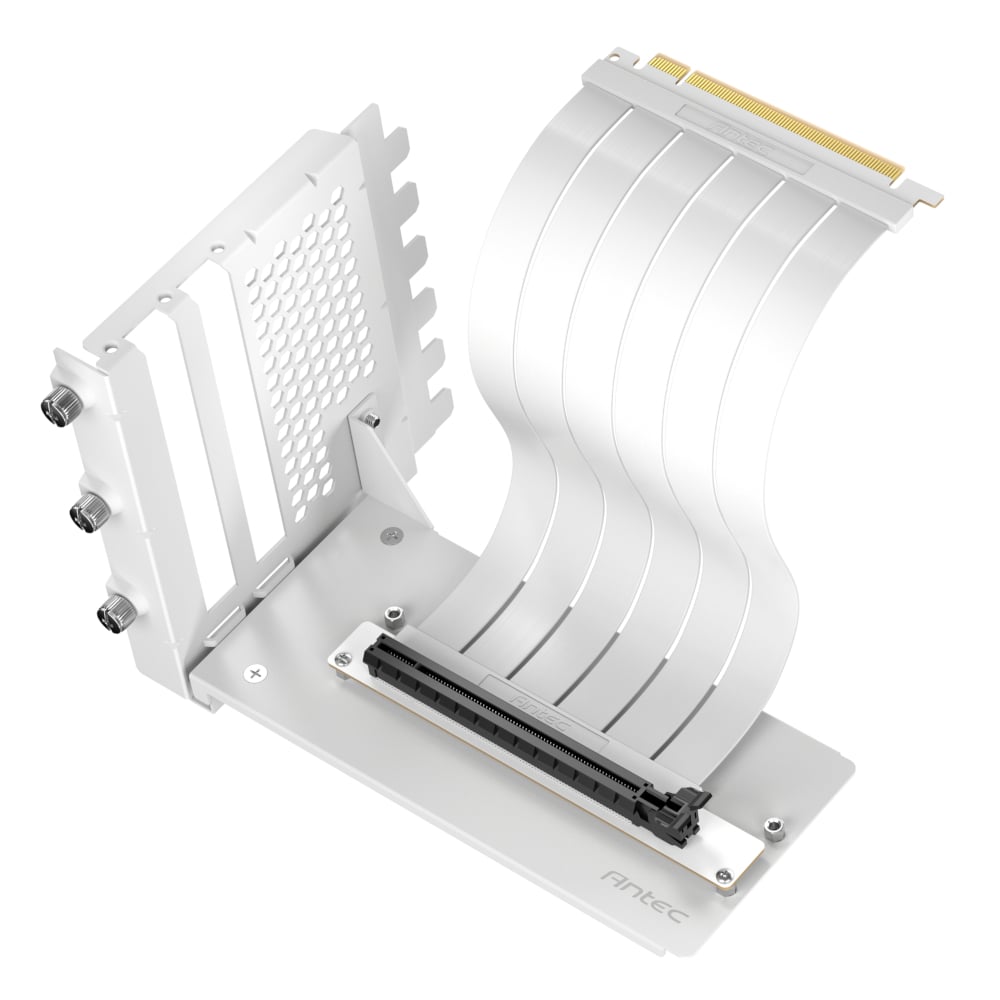 GUNMANSA Antec RTX40 PCIe4.0 Riser Cable Vertical Bracket Kit - White