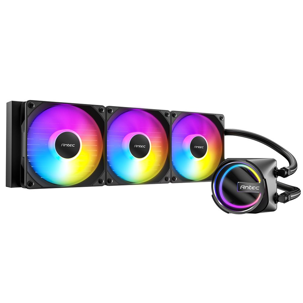 GUNMANSA Antec Skeleton 360 ARGB Liquid CPU Cooler, 360mm Radiator, 3 x 120mm PWM ARGB Fans, Hydraulic Bearing, Copper Base, Intel LGA 115X/1200/1700/20XX, AMD AM4/AM5, Black
