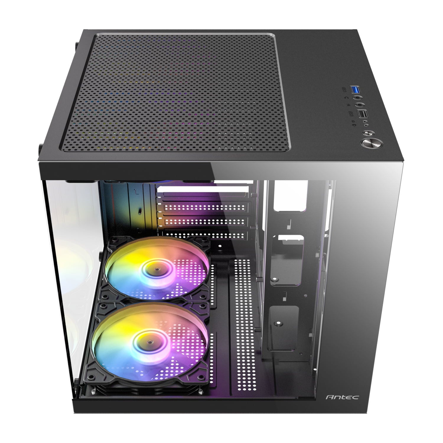 GUNMANSA Antec VCX10M ARGB Micro-ATX | ITX Mini-Tower Gaming Chassis - Black
